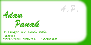 adam panak business card