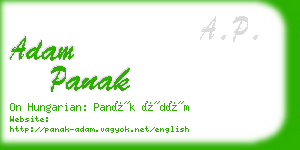 adam panak business card